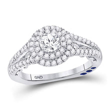  14k White Gold Round Diamond Solitaire Bridal Wedding Engagement Ring 1 Cttw