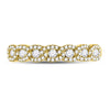 14k Yellow Gold Womens Round Diamond Anniversary Band Ring 1/2 Cttw