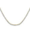 10k Yellow Gold Mens Round Diamond 30-inch Tennis Chain Necklace 13-3/8 Cttw