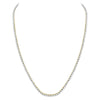 10k Yellow Gold Mens Round Diamond 30-inch Tennis Chain Necklace 13-3/8 Cttw