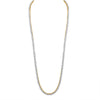 10k Yellow Gold Mens Round Diamond 26-inch Tennis Chain Necklace 25-3/8 Cttw