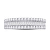 14k White Gold Womens Baguette Diamond Fashion Anniversary Ring 1 Cttw