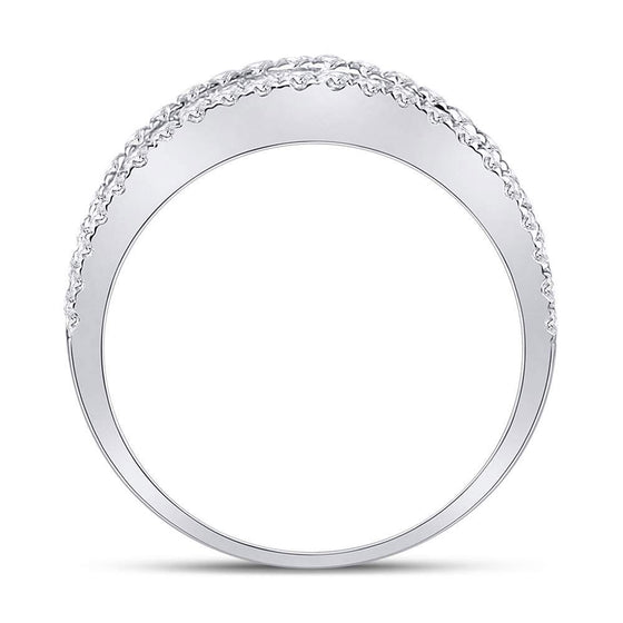14k White Gold Womens Baguette Diamond Fashion Anniversary Ring 1 Cttw