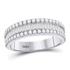 14k White Gold Womens Baguette Diamond Fashion Anniversary Ring 1 Cttw