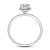 14k White Gold Round Diamond Solitaire Bridal Wedding Engagement Ring 7/8 Cttw