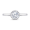 14k White Gold Round Diamond Solitaire Bridal Wedding Engagement Ring 7/8 Cttw