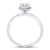 14k White Gold Round Diamond Solitaire Bridal Wedding Engagement Ring 7/8 Cttw