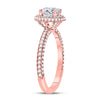 14k Rose Gold Round Diamond Solitaire Bridal Wedding Engagement Ring 1-5/8 Cttw