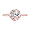 14k Rose Gold Round Diamond Solitaire Bridal Wedding Engagement Ring 1-5/8 Cttw