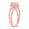 14k Rose Gold Womens Oval Morganite Solitaire Ring 1-3/8 Cttw
