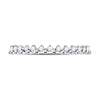 10k White Gold Womens Round Diamond Stackable Band Ring 1/8 Cttw