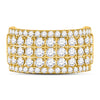 10k Yellow Gold Womens Round Diamond Band Ring 2 Cttw