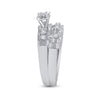 10k White Gold His Hers Round Diamond Solitaire Matching Wedding Set 1/6 Cttw