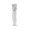 10k White Gold His Hers Round Diamond Solitaire Matching Wedding Set 1/6 Cttw