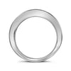 14k White Gold Womens Round Channel-set Diamond Single Row Wedding Band 1 Cttw