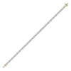 10k Yellow Gold Womens Round Diamond Classic Tennis Bracelet 2 Cttw