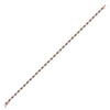 10k Rose Gold Womens Round Brown Diamond Tennis Bracelet 1-1/5 Cttw
