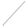 10k White Gold Womens Round Diamond Tennis Bracelet 1-1/4 Cttw
