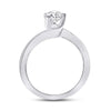 14k White Gold Womens Round Diamond Solitaire Bridal Wedding Engagement Ring 3/4 Cttw