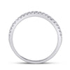 14k Two-tone Gold Round Diamond Bridal Wedding Ring Band Set 2 Cttw