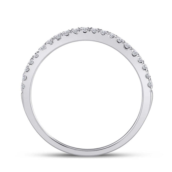 14k Two-tone Gold Round Diamond Bridal Wedding Ring Band Set 2 Cttw