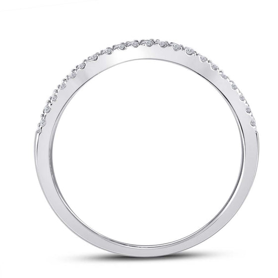 14k Two-tone Gold Round Diamond Bridal Wedding Ring Band Set 1-1/2 Cttw