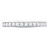 14k White Gold Womens Round Diamond Wedding Machine-Set Band 1/2 Cttw
