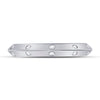 14k White Gold Womens Round Diamond Wedding Machine-Set Band 1/10 Cttw