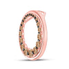 10k Rose Gold Womens Round Brown Diamond Graduated Circle Pendant 3/4 Cttw