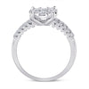 14k White Gold Womens Round Diamond Flower Cluster Ring 1 Cttw