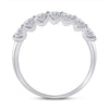 14k White Gold Womens Round Diamond Classic Anniversary Band Ring 1 Cttw