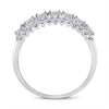 14k White Gold Womens Round Diamond Classic Anniversary Band Ring 1 Cttw