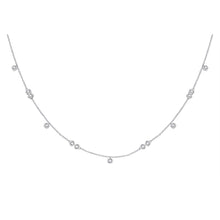  10k White Gold Womens Round Diamond Fashion Necklace 1/3 Cttw