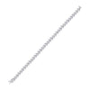 10k White Gold Womens Round Diamond Tennis Bracelet 1/2 Cttw