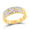 10k Yellow Gold His Hers Round Diamond Solitaire Matching Wedding Set 1 Cttw