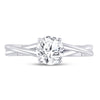 14k White Gold Womens Round Diamond Solitaire Bridal Wedding Engagement Ring 3/4 Cttw