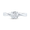 14k White Gold Round Diamond Solitaire Bridal Wedding Engagement Ring 1 Cttw