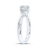 14k White Gold Round Diamond Solitaire Bridal Wedding Engagement Ring 1 Cttw