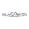 14k White Gold Womens Round Diamond Solitaire Bridal Wedding Engagement Ring 1/4 Cttw
