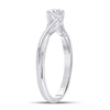 14k White Gold Womens Round Diamond Solitaire Bridal Wedding Engagement Ring 1/4 Cttw