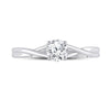 14k White Gold Womens Round Diamond Solitaire Bridal Wedding Engagement Ring 1/2 Cttw