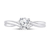 14k White Gold Womens Round Diamond Solitaire Bridal Wedding Engagement Ring 3/4 Cttw