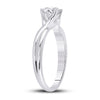 14k White Gold Womens Round Diamond Solitaire Bridal Wedding Engagement Ring 3/4 Cttw