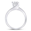 14k White Gold Womens Round Diamond Solitaire Bridal Wedding Engagement Ring 3/4 Cttw