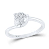 14k White Gold Round Diamond Solitaire Bridal Wedding Engagement Ring 1 Cttw