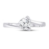 14k White Gold Womens Round Diamond Solitaire Bridal Wedding Engagement Ring 3/4 Cttw