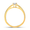 14k Yellow Gold Womens Round Diamond Solitaire Bridal Wedding Engagement Ring 1/4 Cttw