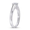14k White Gold Womens Round Diamond Solitaire Bridal Wedding Engagement Ring 1/2 Cttw