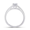 14k White Gold Womens Round Diamond Solitaire Bridal Wedding Engagement Ring 1/2 Cttw