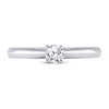 14k White Gold Womens Round Diamond Solitaire Bridal Wedding Engagement Ring 1/4 Cttw